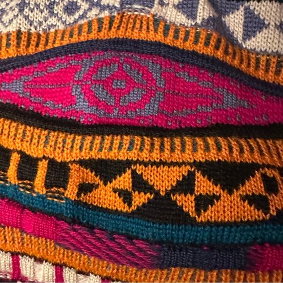 Vintage COOGI Australia Cardigan Sweater VTG Knit 100% Pure Wool Funky Unique XL - Picture 14 of 16